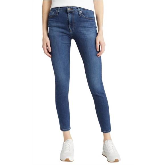 AG Farrah Skinny Ankle Jeans in Switchback Blue Size 29